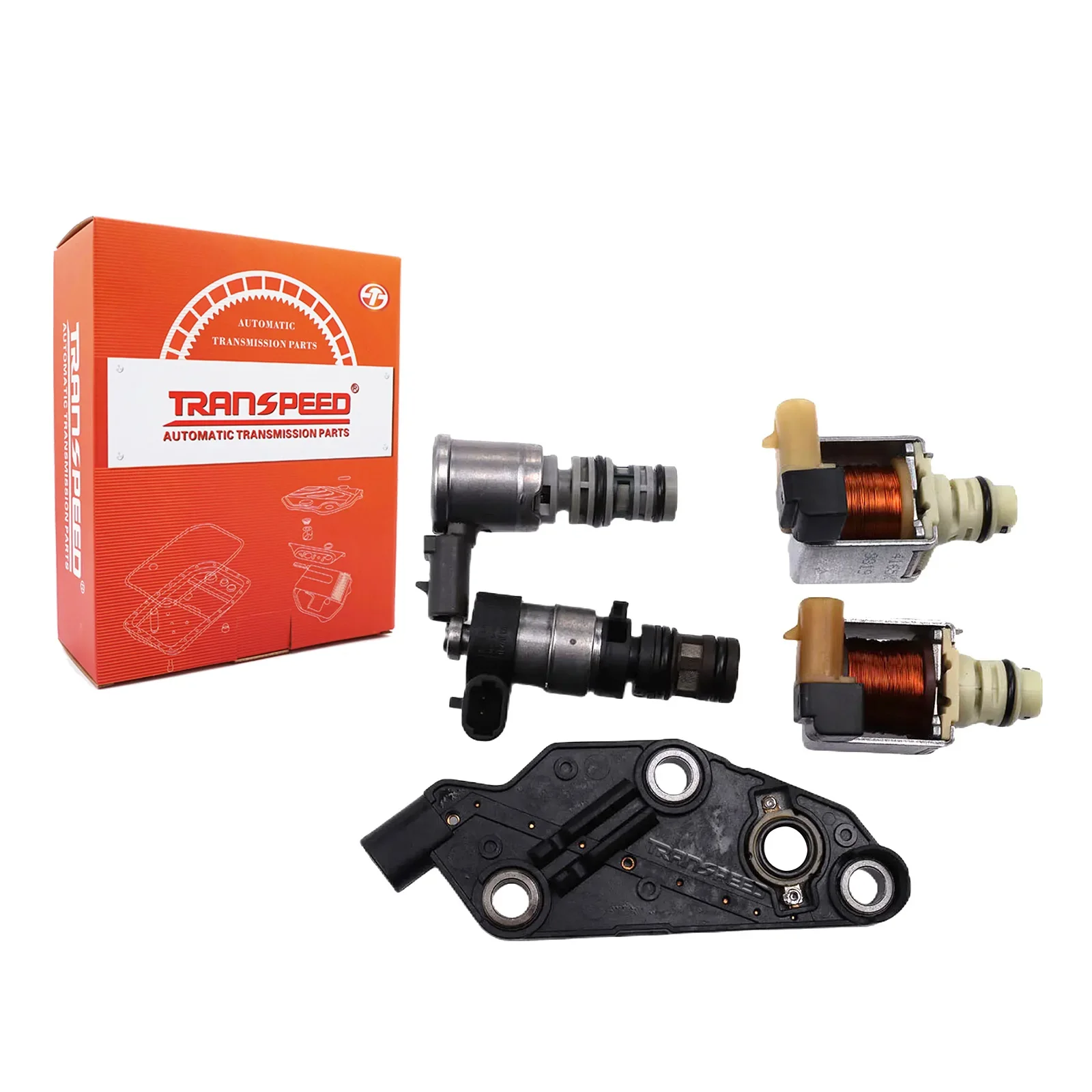 TRANSPEED 4T65E Transmission Master Solenoid Kit Set with Pressure Switch for Buick & Chevrolet & Pontiac