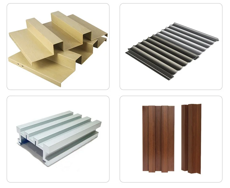 التخصيص نوعية جيدة الألومنيوم معدن الكسوة التجارية جدار الستار الزخرفية #5