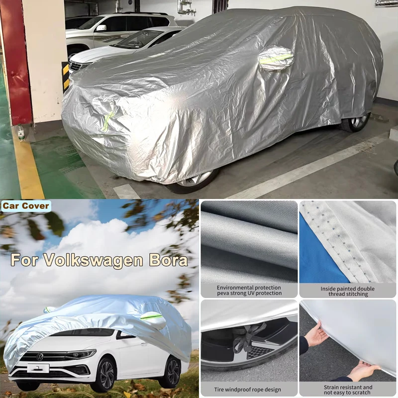 

For Volkswagen Bora Outdoor Protection Full Car Covers Snow Cover Sunshade Waterproof Dustproof Exterior Car Accessories