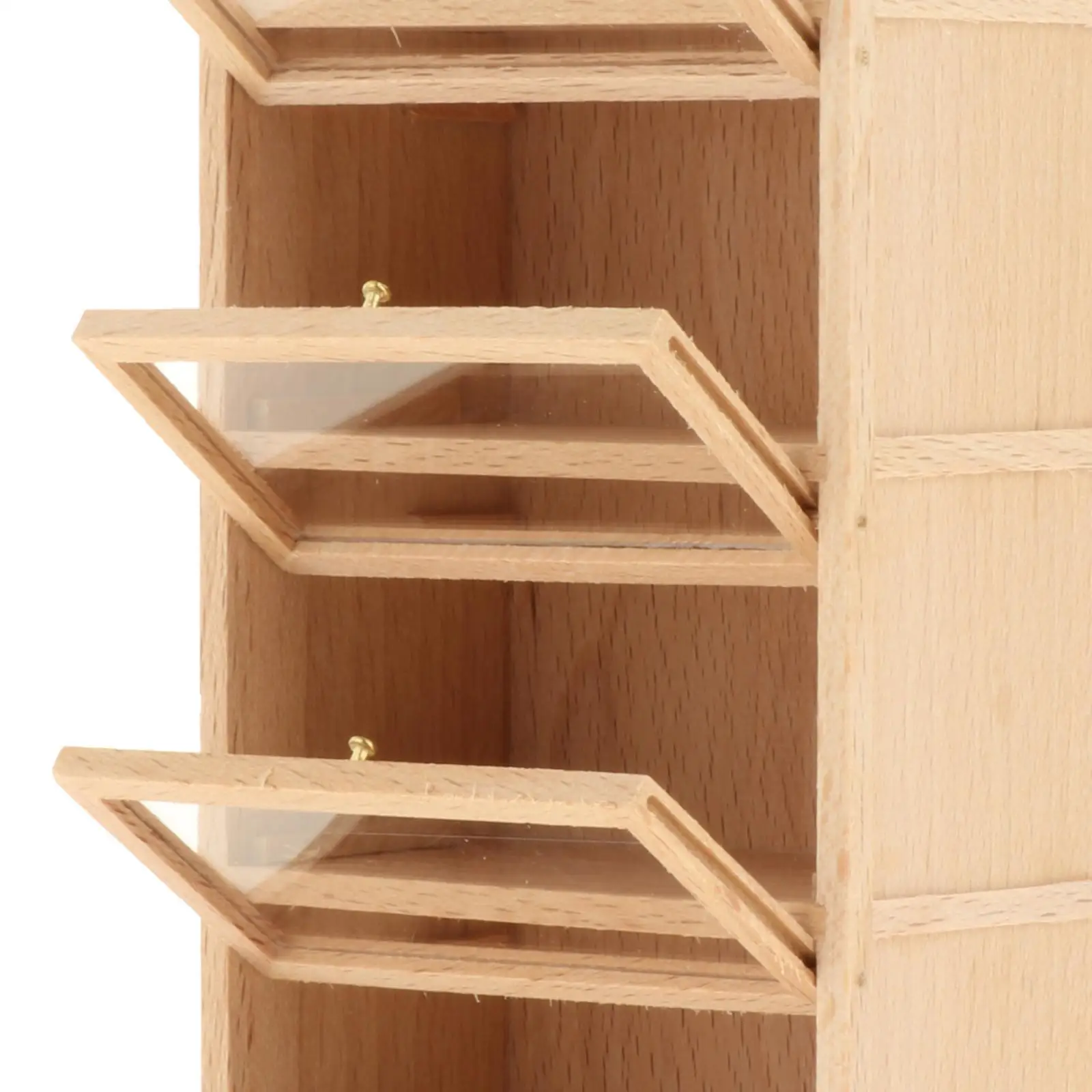 1:12 poppenhuis houten boekenkast meubilair drie verdiepingen boekenplank speelgoed voor thuis