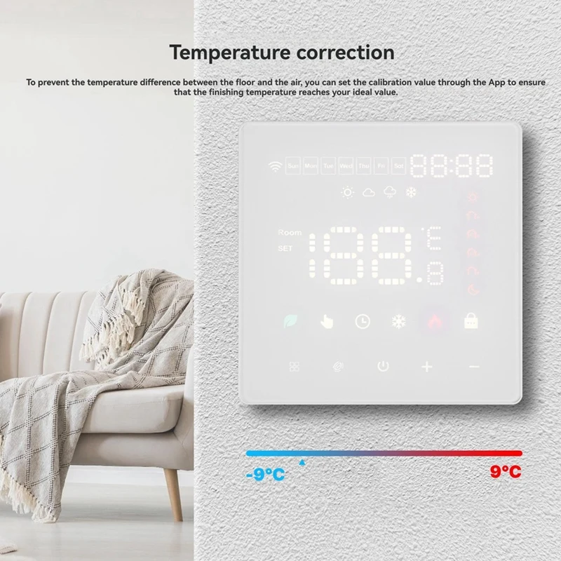 Tuya Wifi Thermostat สมาร์ทไฟฟ้าชั้นความร้อนอุณหภูมิ Controller สวิทช์สนับสนุน APP ระยะไกล Alexa Voice Control
