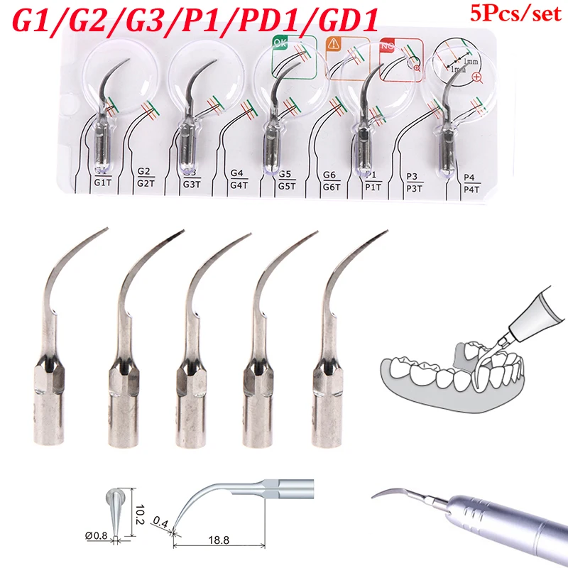 Dental Ultrasonic Scaler Tip Scaling Periodontics Endodontics Fit For WOODPECKER SATELEC NSK Ultrasonic Scaler handpiece