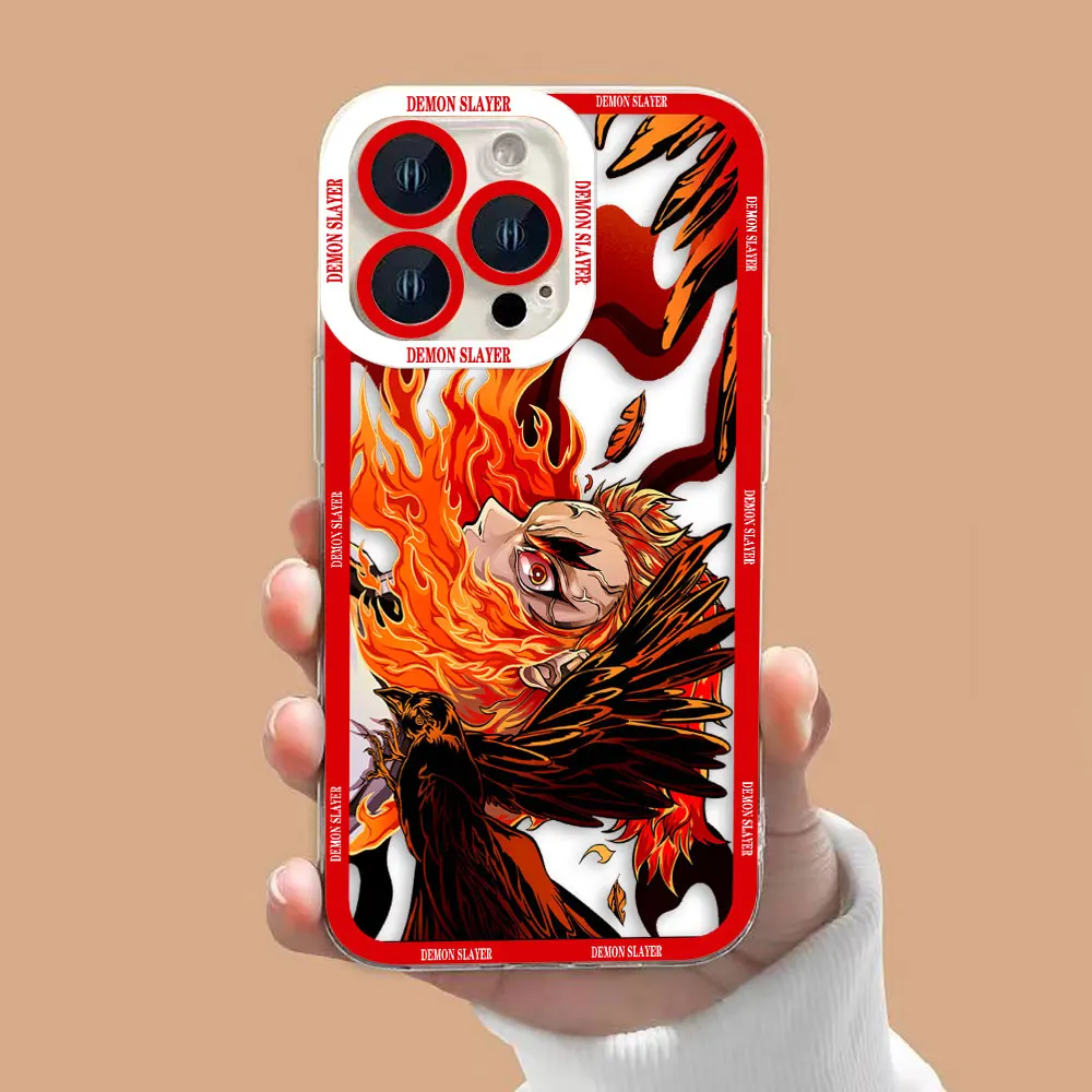 Etui na telefon Demon Slayer No Yaiba Nezuko, przezroczyste, do VIVO S1 Z1X V20 V21 V21E V23 V23E V25 V27 V27E V29E V30E V30 V40 V50 V60