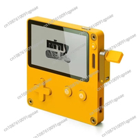 Retro Portable Mini Handheld Game Console, Creative Hand Crank Black and White Screen