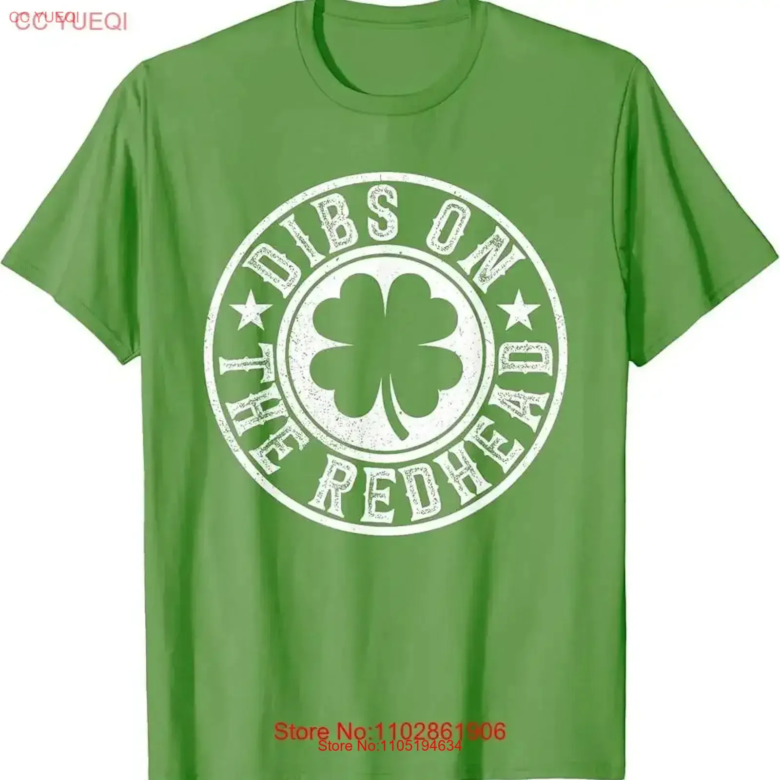 Dibs On The Redhead Funny St Patricks Day Drinking Men T Shirt vintage Washed designer clothes homme  vintage Washed Stretched