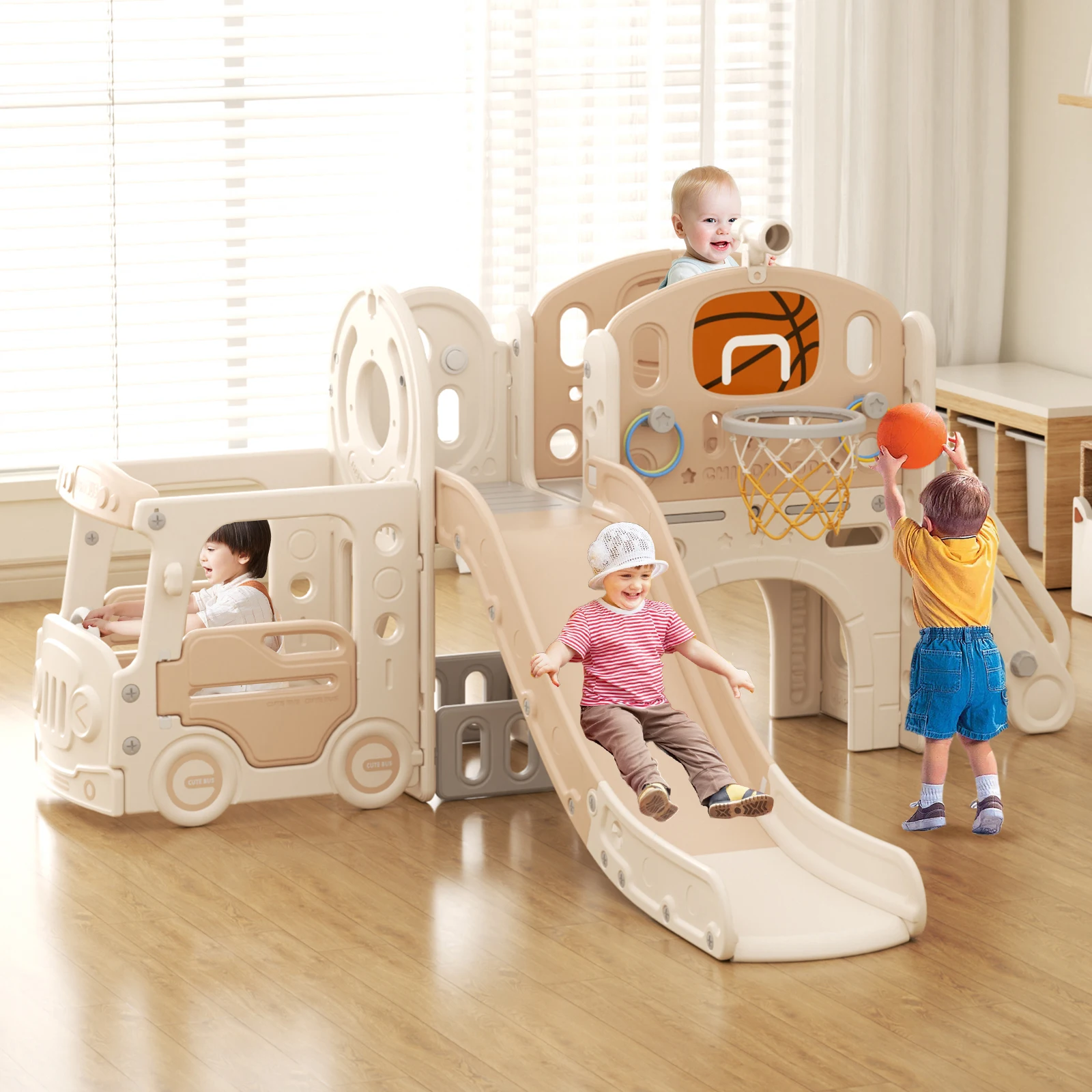 Baby slide Home Storage Slide Children's Indoor Home  Multifunction Park Baby Family Amusement Swing Playground