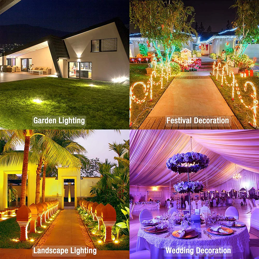 1 PCS Waterproof 15W 25W Bluetooth Smart LED Flood Light RGB APP Control LED Floodlights Garden Party Landscape Stage Lighting