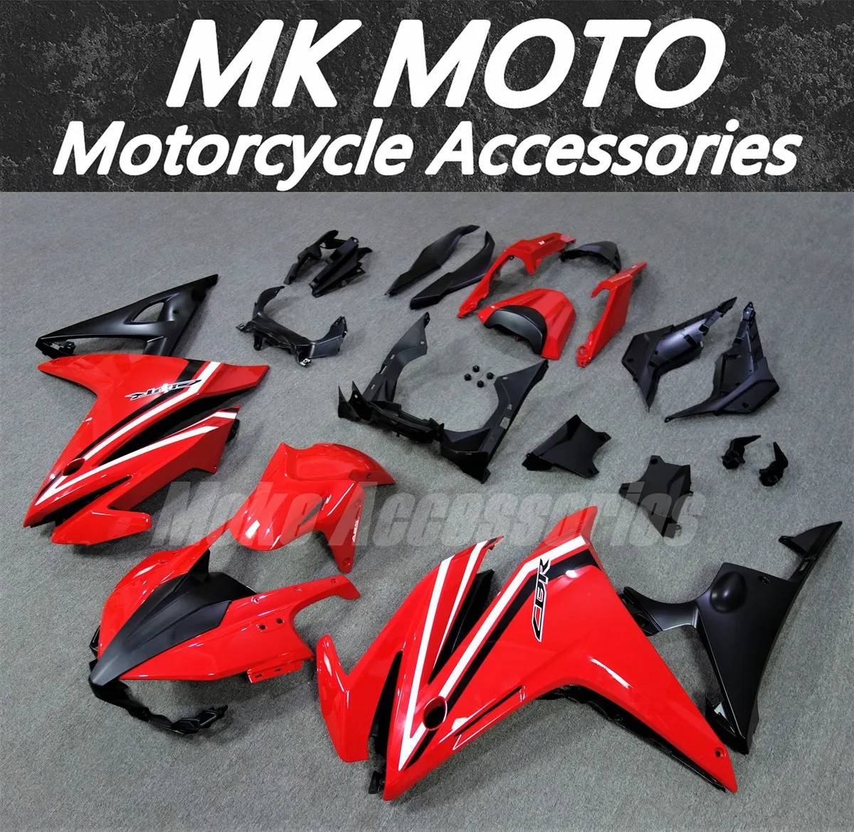 

Moke moto Motorcycle Fairings Kit Fit For Cbr500R 2016 2017 2018 Bodywork Set 16 17 18 High Quality Abs Injection Red Black