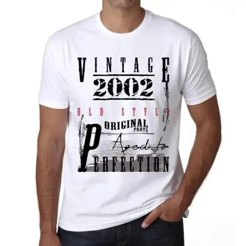 Heren Grafisch T-Shirt Originele onderdelen gerijpt tot perfectie 2002