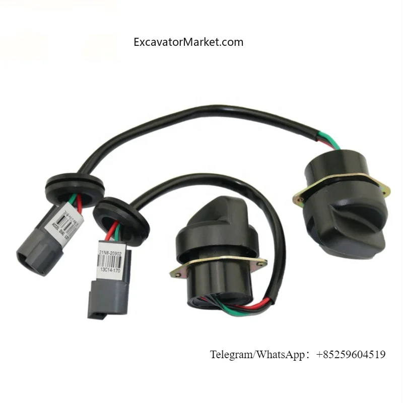 Parts For Excavator R220-5 R130LC-7 R140LC-7 R150LC-7 R210LC-7 R215LC-7 R220LC-7 R225LC-7 Throttle Knob Switch Dial