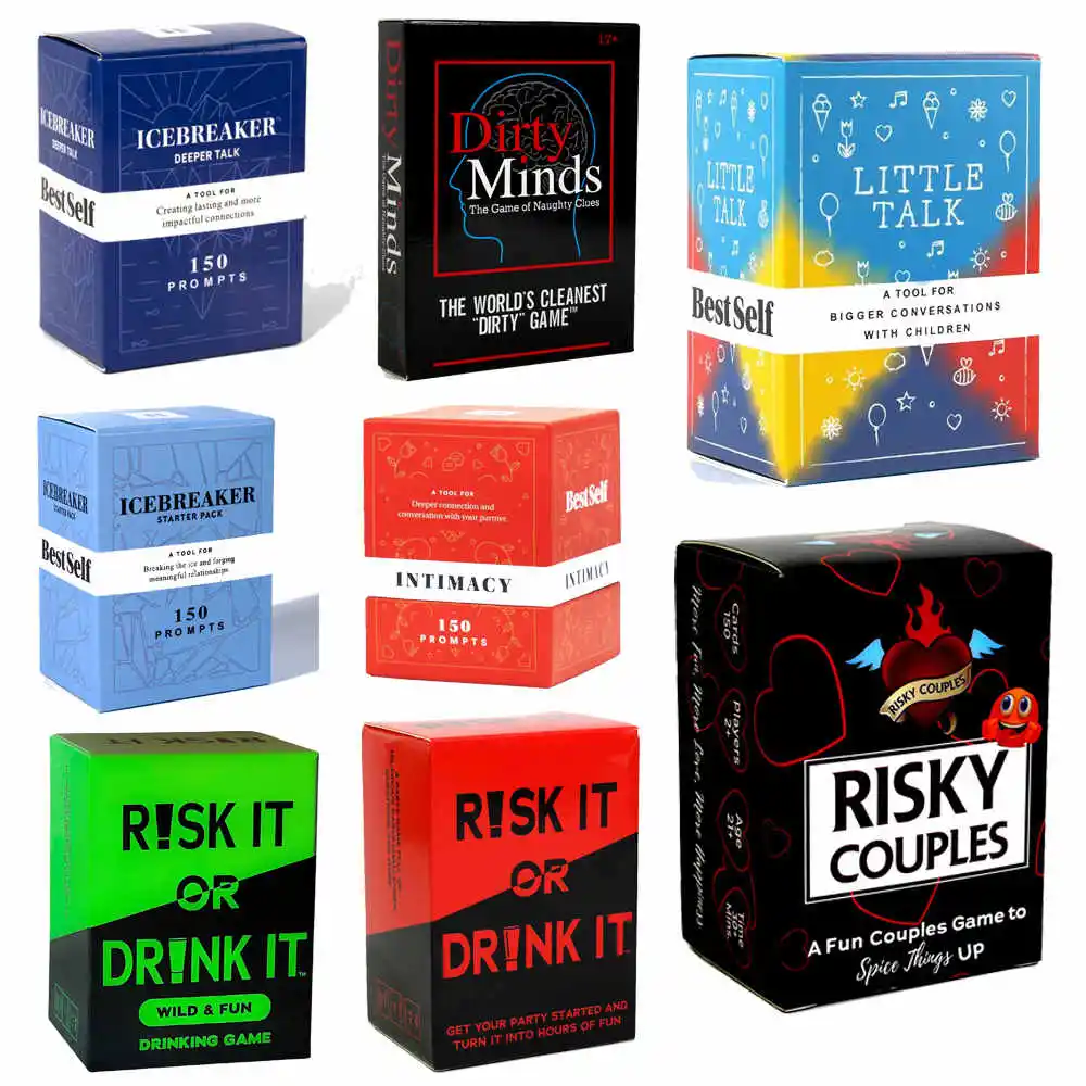 All English Adult dating cards Icebreaker board games for couples little talk card games Risk or drink it playing cards