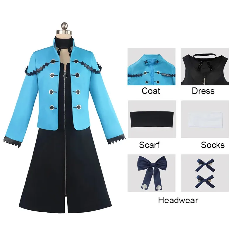 

Punk costume Kamigori Ubu cosplay coat dress 2025 new headwear anime cosplay costume Halloween carnival costume