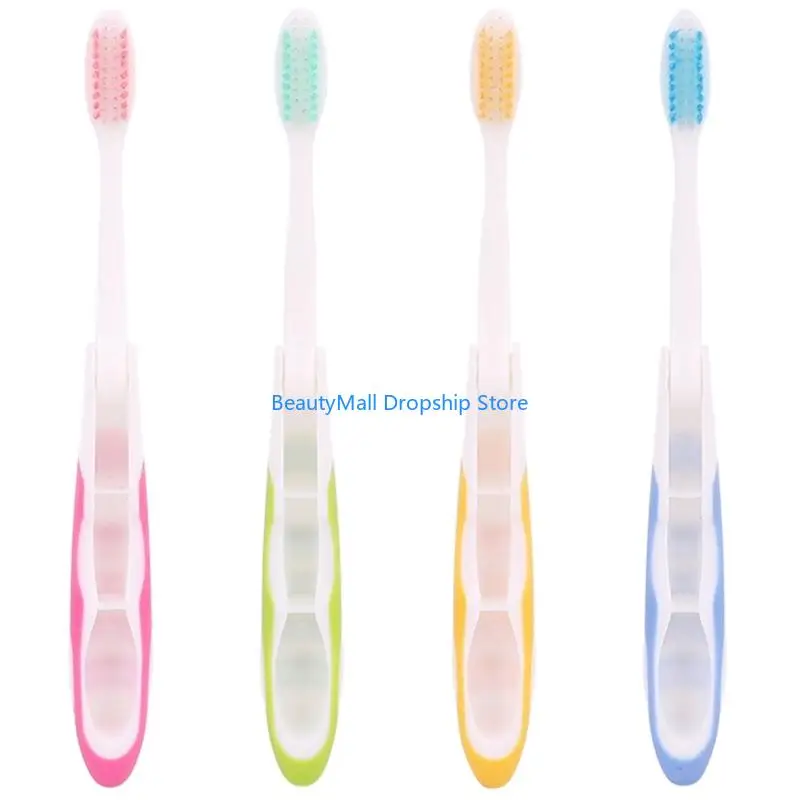 

40JD Travel Size Toothbrush with Toothbrush Case Travel Toothbrush Folding Toothbrush