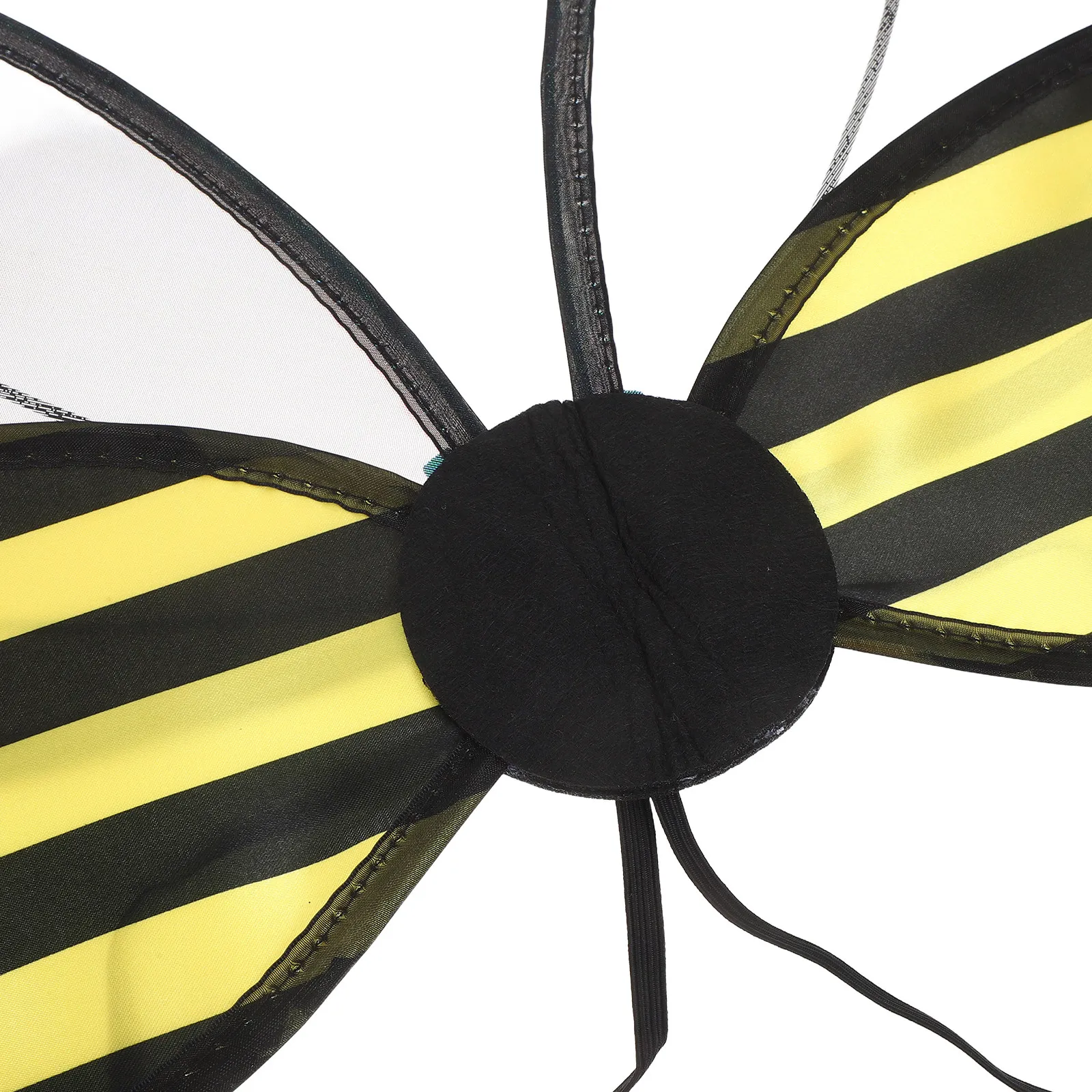 1 セット蜂コスプレ衣装黄色のハロウィーンコスチューム用翼ヘッドバンドステージパフォーマンスドレスアップパーティーフェスティバル小道具