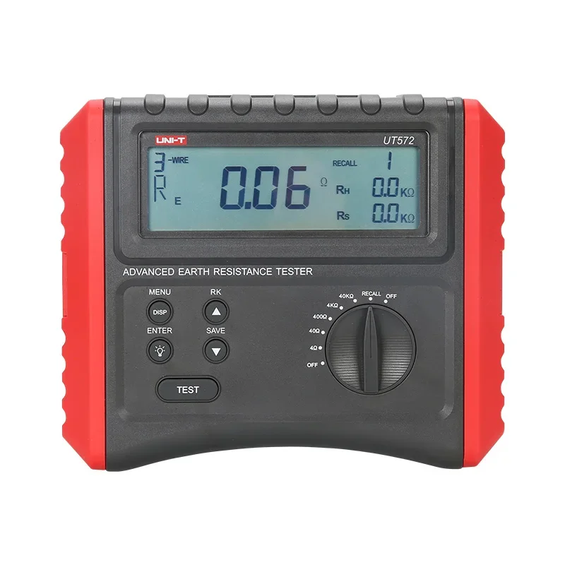 UNI-T UT572 LCD Backlight Advance Earth Ground Resistance Tester,Soil Resistivity Tester