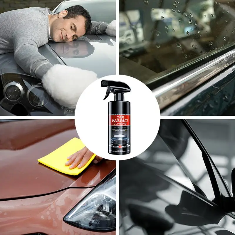 Spray de revestimento rápido de alta proteção, nano spray, agente de renovação de revestimento para carros, ação rápida, cera de polimento, spray fino