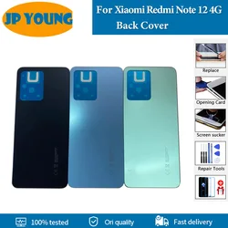 High quality For Xiaomi Redmi Note 12 4G Back Cover Rear Door Housing Case For Redmi Note 12 4G Battery Cover Replacement Parts