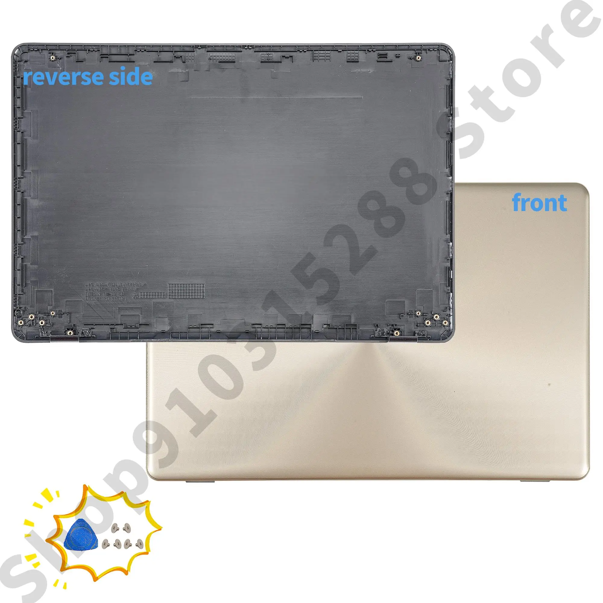 Imagem -03 - Nova Capa Traseira Lcd Moldura para X542 X542u X542ur un Fl8000u A580u F580 V587u R542 R542ua Moldura Frontal Capas para Laptop Substituir