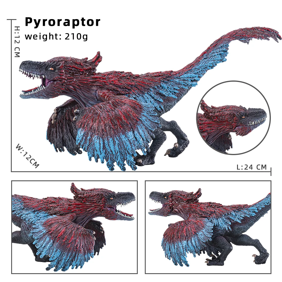 Hitwo prä historische Jurassic Indominus Rex Action figuren offenen Mund wilde Welt Tiere Modell PVC hochwertige Spielzeug für Kinder Geschenk – Detail 13