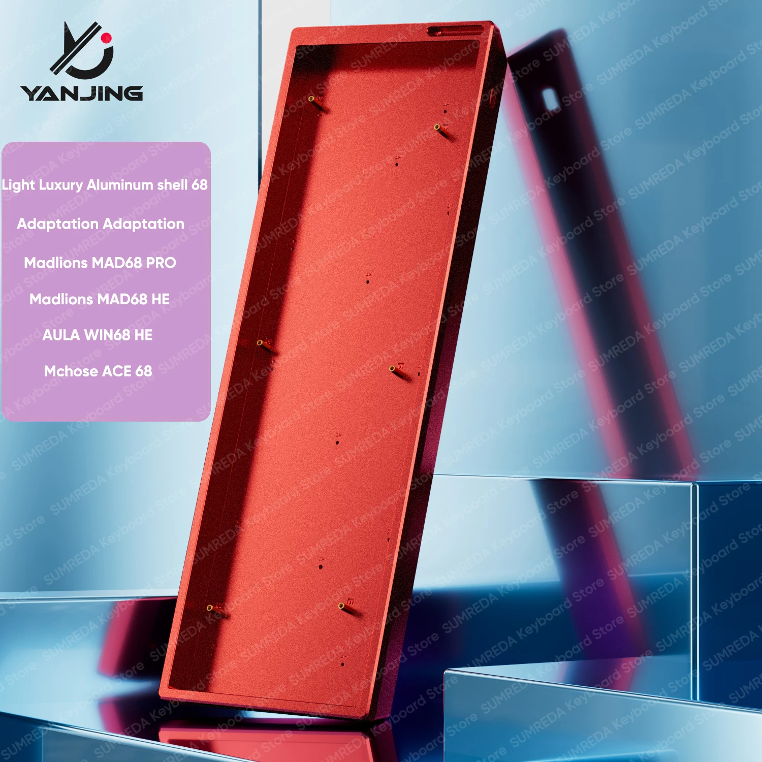 حافظة لوحة مفاتيح من الألومنيوم SU68 Z1 Madlions Mad68 HE 68% تخطيطات مفاتيح غلاف لوحة المفاتيح للوحة مفاتيح الألعاب Mad68 PRO WIN68 HE ACE68