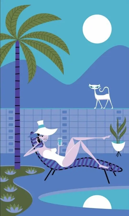 SHAG Josh Agle Print Art Canvas Poster For Living Room Decor Home Wall Picture