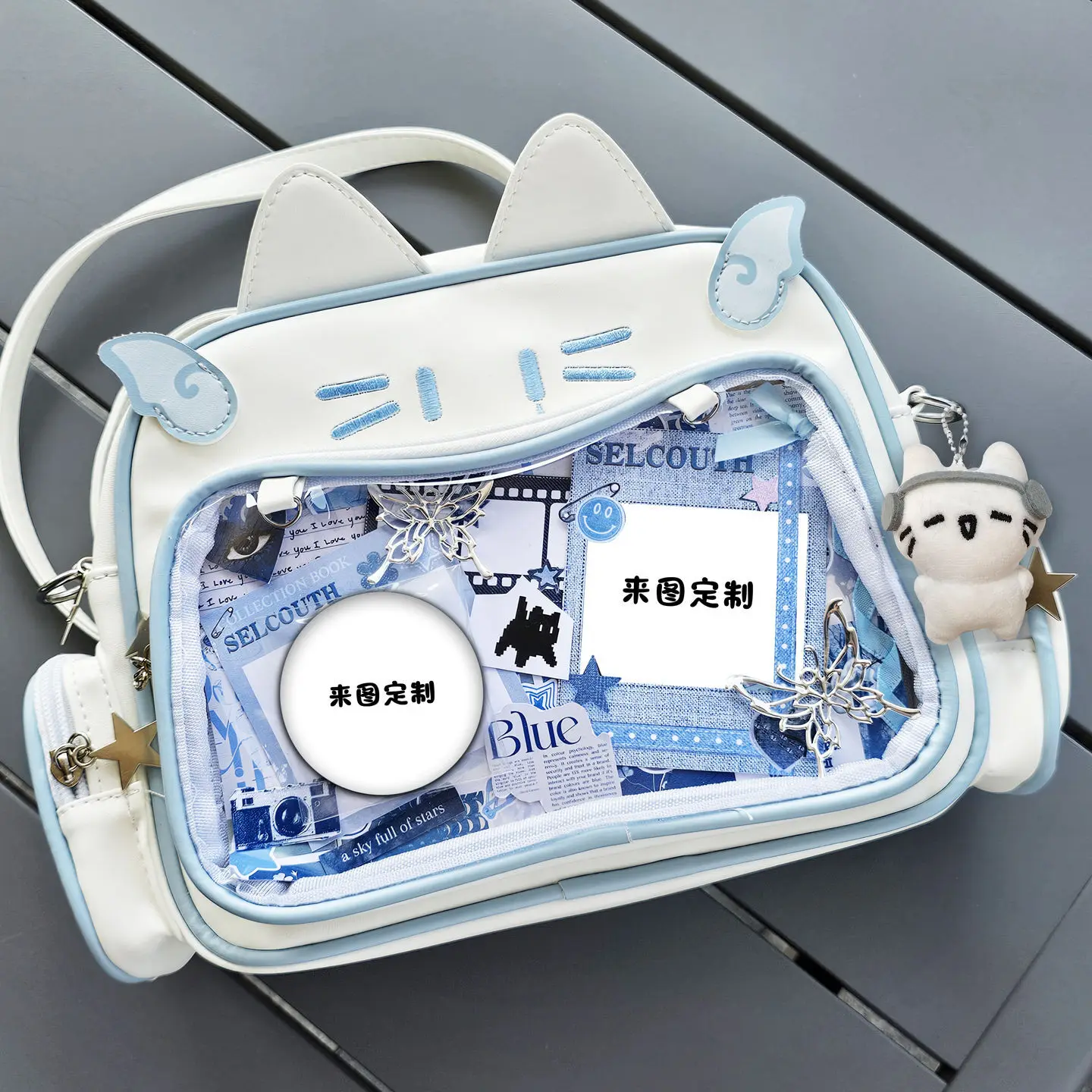 Keli Genshin Impact Pain Cat Large Capacity Bag Backpack For Middle And Primary School Students Anime Girl Anime