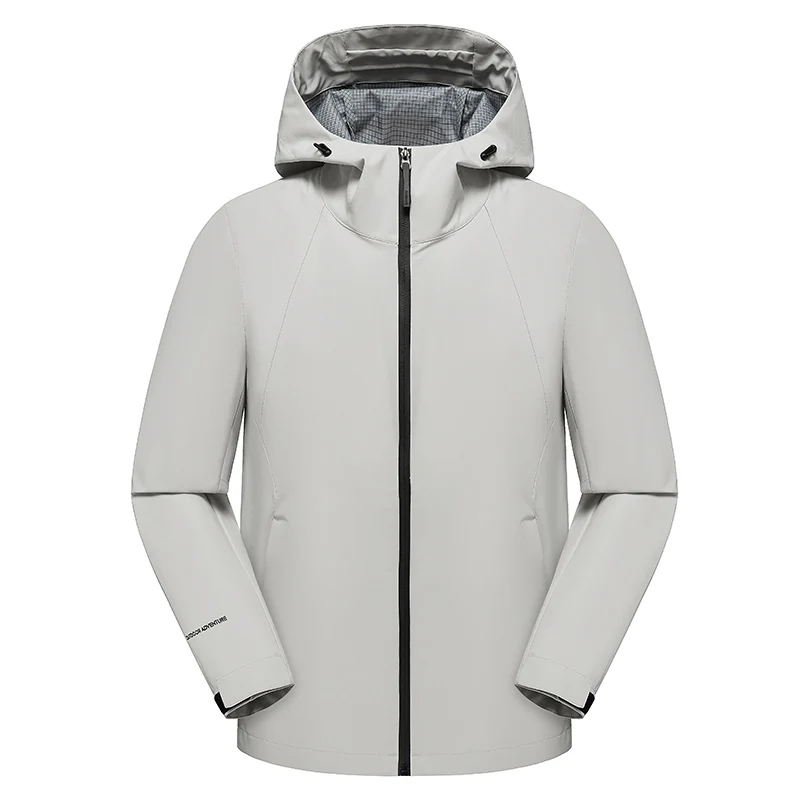 

Women Men's Spring Autumn Waterproof Hiking Jackets Windproof Casual Sports Jacket Fishing Camping Climbing Coats White Black