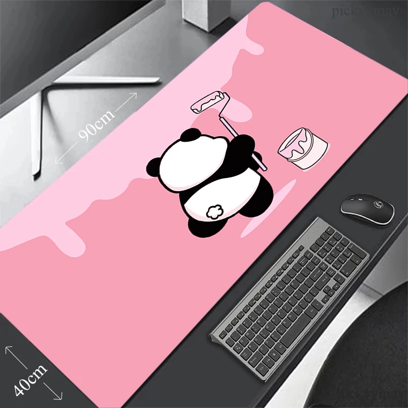 

Design Mouse Pad Panda Gaming Mousepad 400x900cm Large Keyboard Mats Gamer Desk Mat Company Desk Pad For Gift Mousepads