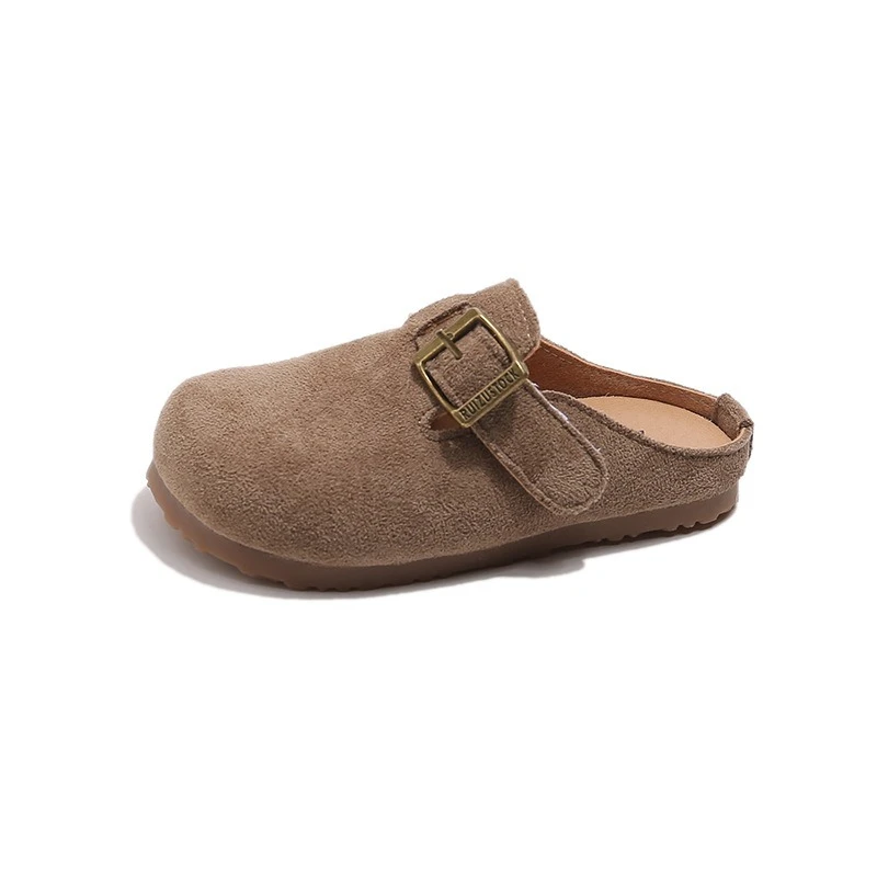 2026 Summer New Kids Slippers Retro Versatile Girls' Boken Shoes Comfort Anti Slip Child Flat Casual Shoes Сандалии Для Девочек