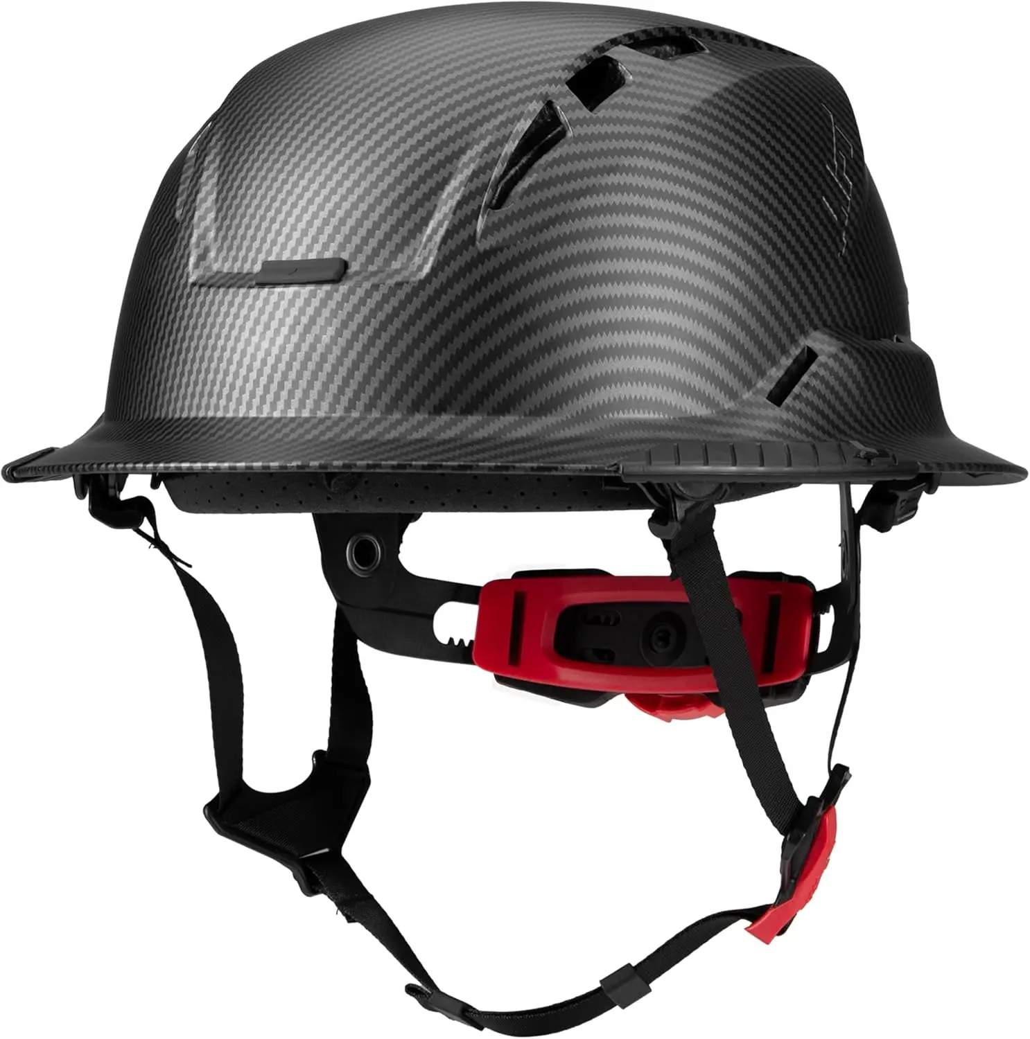 

Vented Full Brim Hard Hat with Emergency ID, Lightweight Shell for Enhanced Airflow and Safety