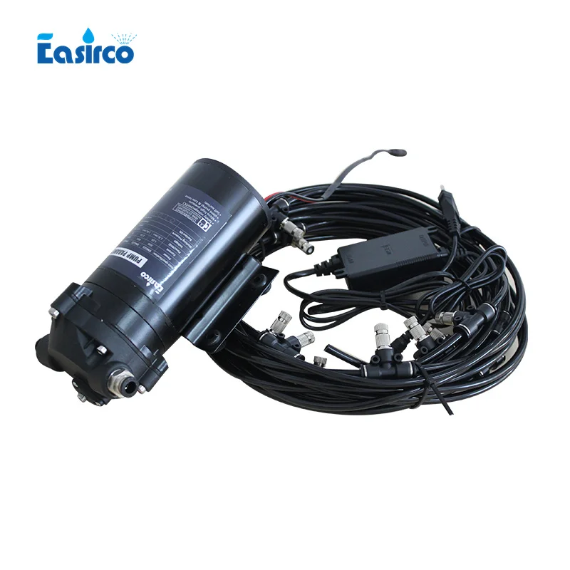 

Gold seller Outdoor Mist Cooling System Fog Misting System Fogging System Water Mist Maker 20/40/60/100pcs Nozzle
