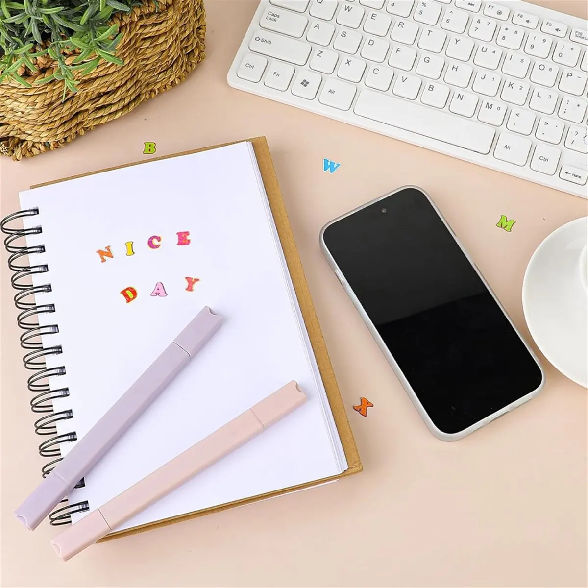 *CLOS 880 Buah 10 Lembar Stiker Huruf Warna-warni Stiker Huruf Alfabet Perekat untuk DIY Scrapbooking Hadiah