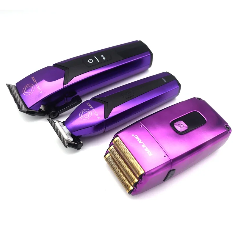 

KULILANG R77F R55F R11 3PC Professional Gradient Electric Hair Clipper Titanium Plated FADE Blade 7200rpm Hair Salon Trimmer