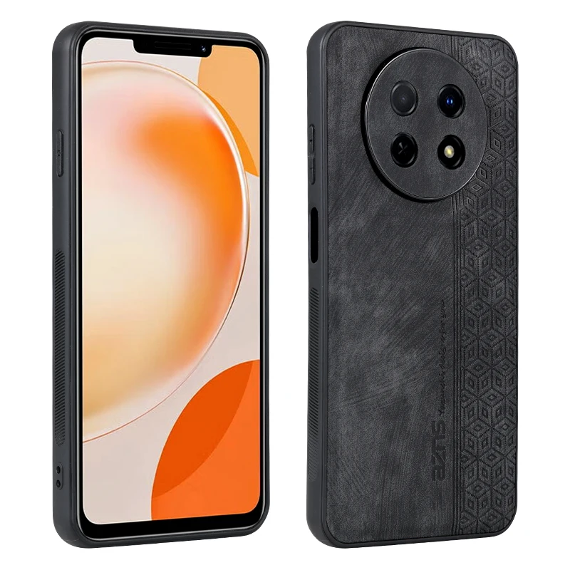 

TUP+Luxury Retro 3D Embossed Leather Back Cover For Huawei nova Y91 Bumper Coque shockproof Phone Case For Huawei nova Y91 6.95"