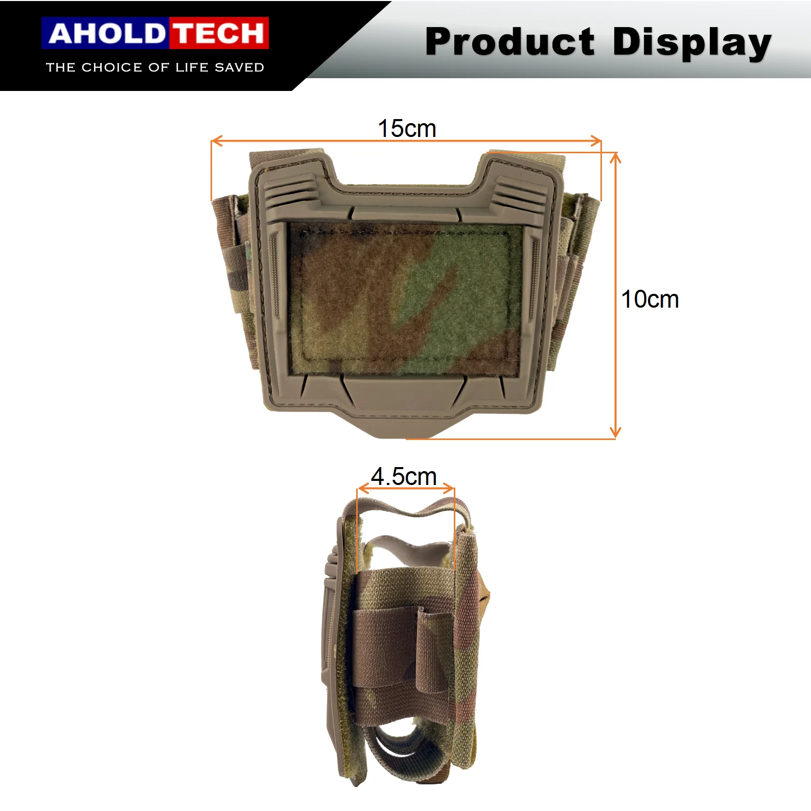 Aholdtech tas Counterweight kotak penyimpanan helm taktis kantong baterai untuk Aksesori helm Airsoft