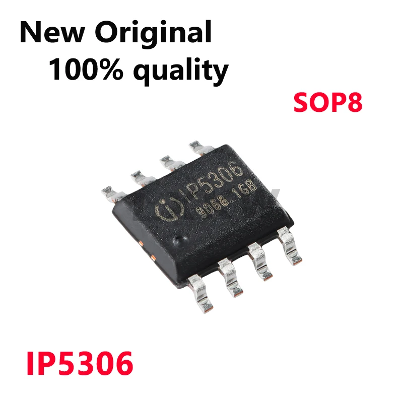 5~10 szt. Nowy Oryginalny IP5306 ESOP-8 2.1A Ładowanie 2.4A Rozładowywanie układ SOC do powerbanków, dostępny od ręki