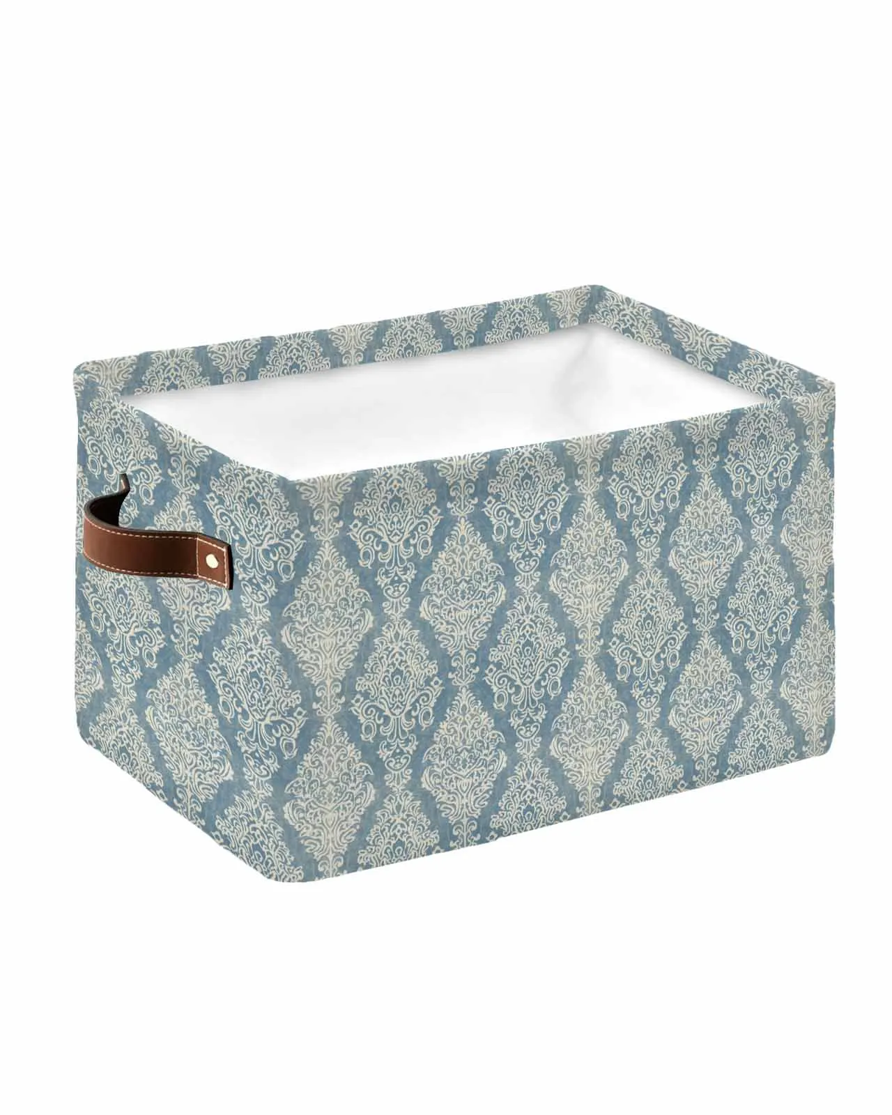 Persian Pattern, Floral PatternBasket Clothes Folding Storage Box For Nursery Underwear Toy Organizer Laundry Basket With Handle