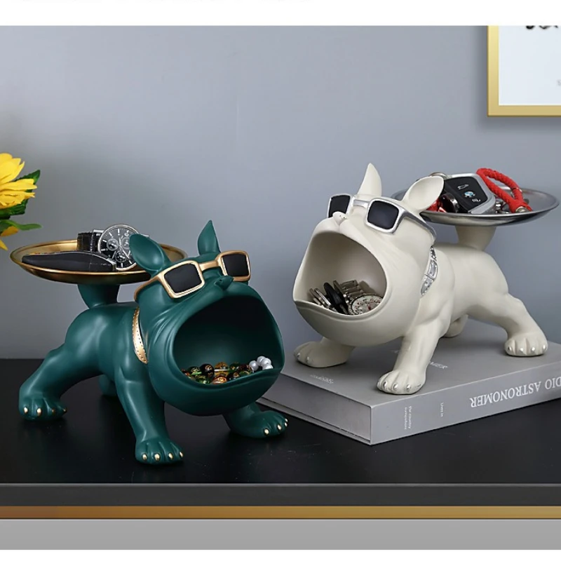 

Luxury Home Decor Storage Box Entry Door Put Key Storage Ornaments Entry Shoe Cabinet Storage Tray Living Room Dog Decorations