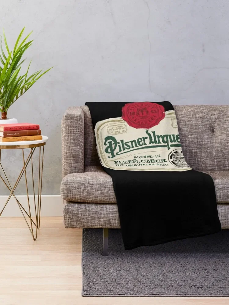 Pilsner Urquell POP Essential T-Shirt Throw Blanket