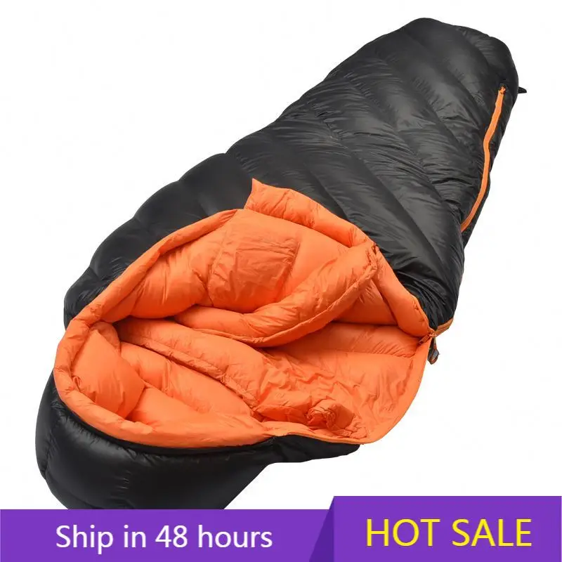 

YTYIN 4 Season Down Mummy Sleeping Bag for Adults Lightweight Compact for Backpacking Camping Hiking Cold Weather