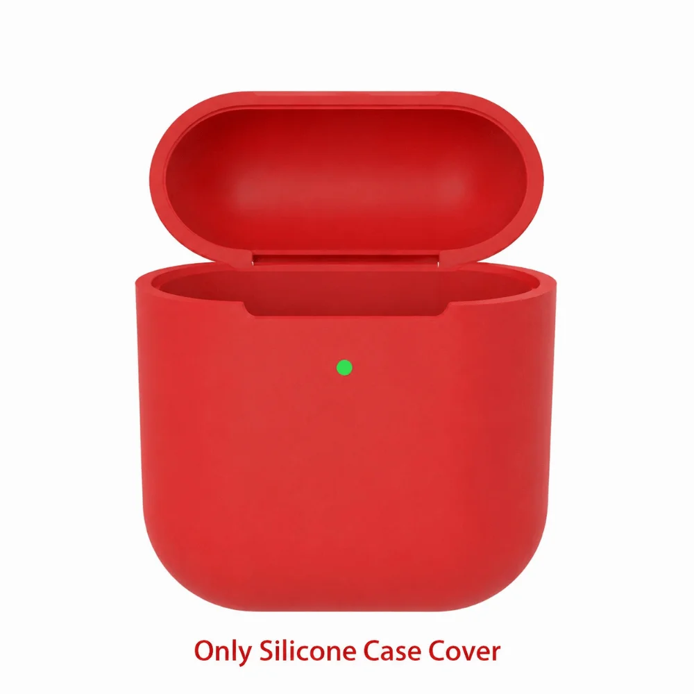 Anti lost Ultra Thin Slim Silicone Case Cover Protective Skin Sleeve Protector Wireless Earphones Pouch For Airpods 2