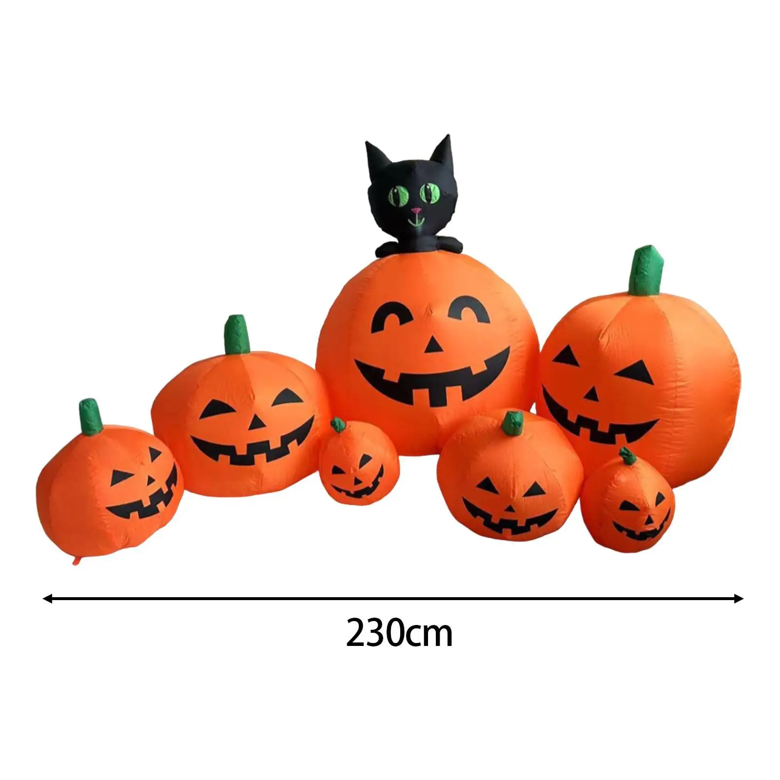 Halloween Inflatables Pumpkin Decoration Ornament Funny Builtin LED Outside