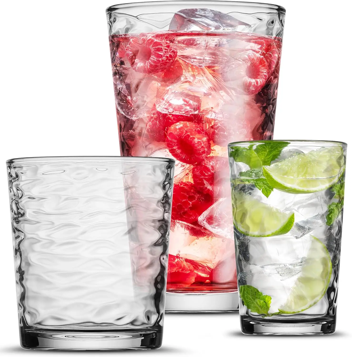 

18-Piece Glassware Set with Highball, DOF & Juice Glasses - Durable & Elegant for Versatile Beverage Service