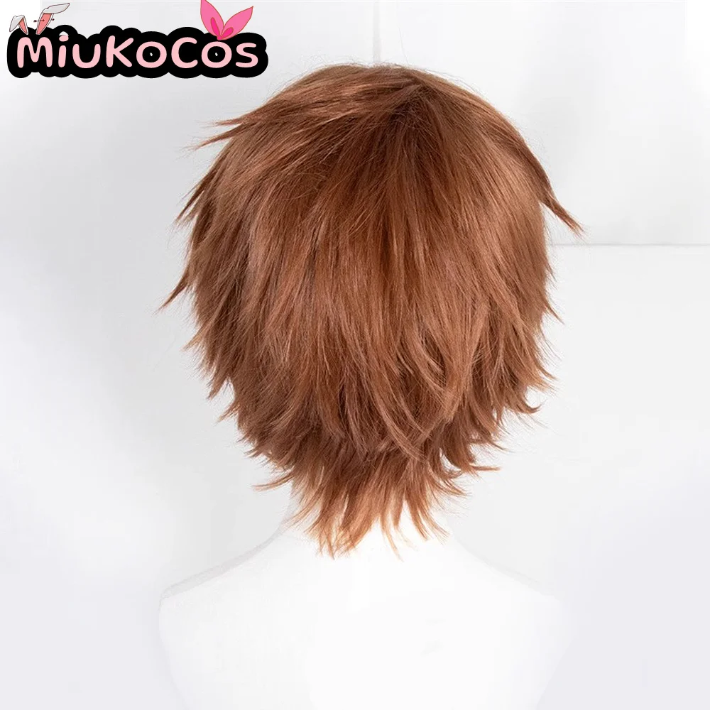 متوفر في المخزون Suzaku Kururugi شعر مستعار تأثيري MiukoCosplay أنيمي رمز Geass تأثيري