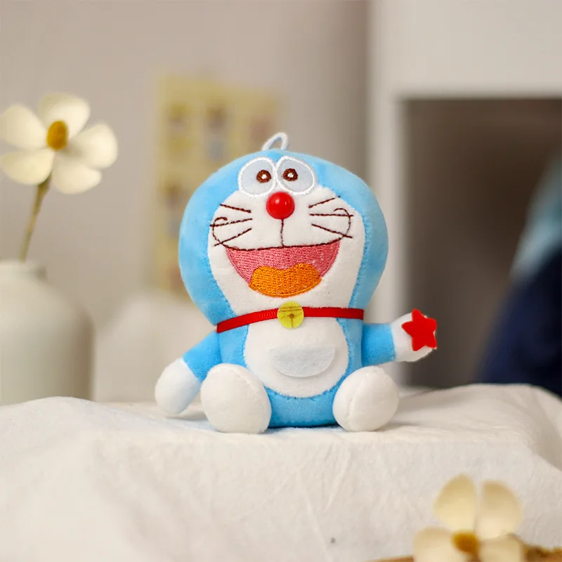 Urocze breloczki Doraemon zawieszki dla chłopców dziewcząt do plecaka dekoracje wiszące figurki z kreskówek zawieszki do kluczy samochodowych prezenty urodzinowe