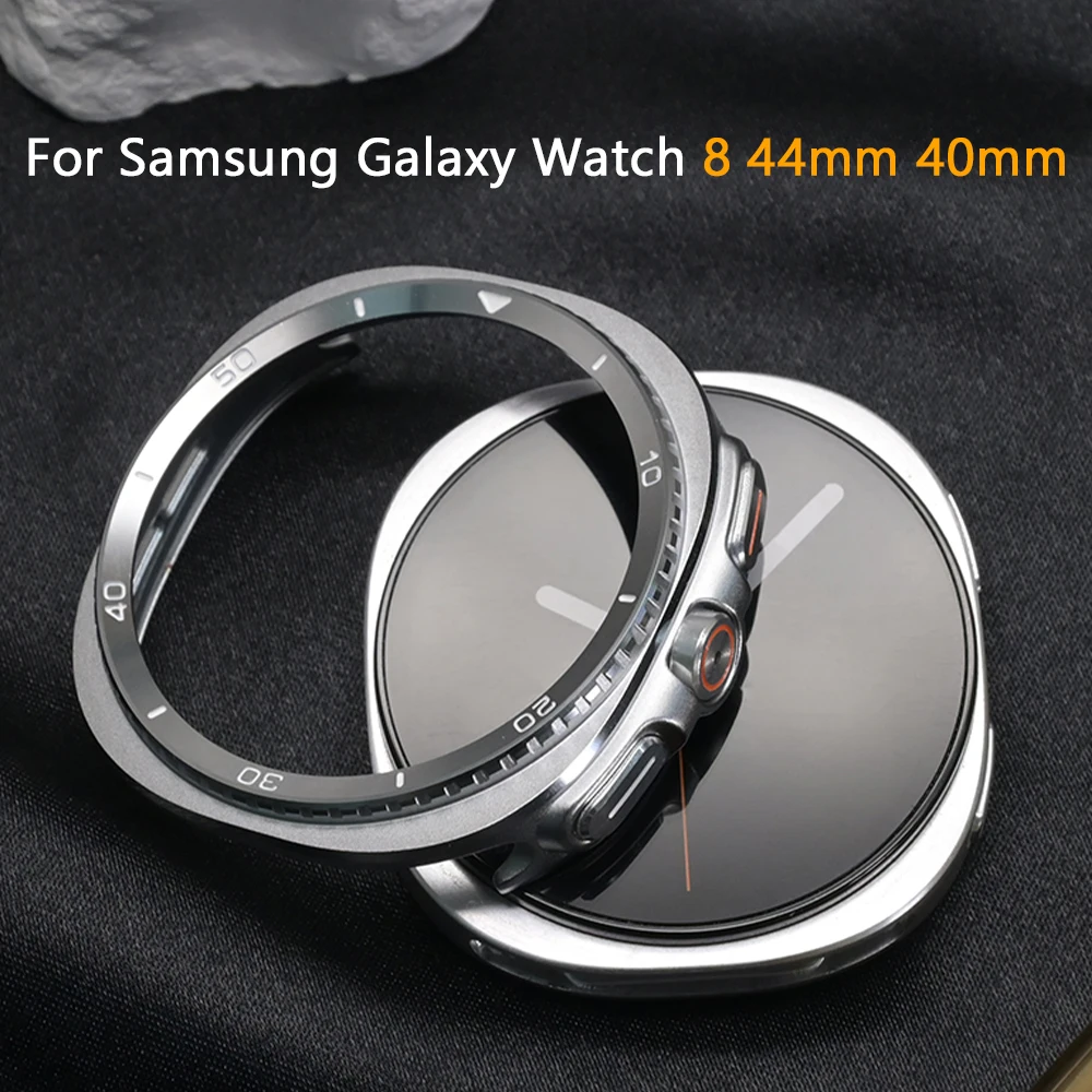 

Чехол из алюминиевого сплава для Samsung Galaxy Watch 8, 44 мм, 40 мм, жесткий защитный чехол-накладка для Samsung Watch 8, аксессуары, защитные принадлежности