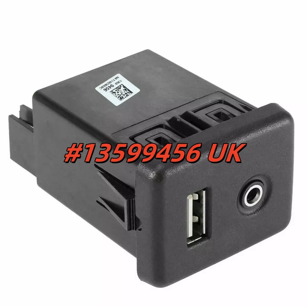 Car USB AUX Socket Connector For Vauxhall Insignia A Astra K GM 13599456 UK Car Electronics Adapters Accessories
