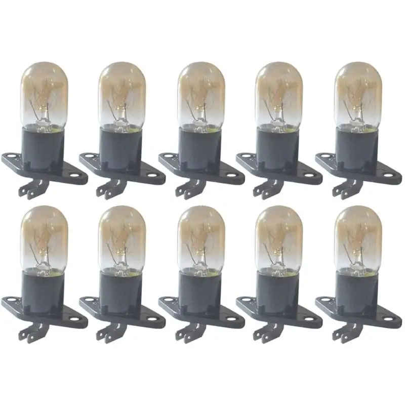 10Pieces Socket 250V 2A 25W Microwave Lamp Efficient Bulb Socket Oven Light Dropship