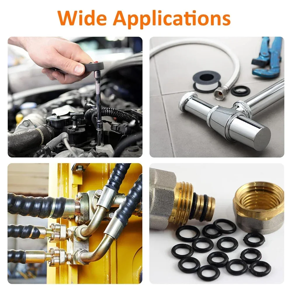 419/225-teiliges Set, universelles O-Ring-Sortiment, Größe 32, Nitril-Gummi-Ring-Dichtung, O-Ring-Dichtung für die Reparatur von Sanitär-Automobil-Wasserhahn – Detail 19