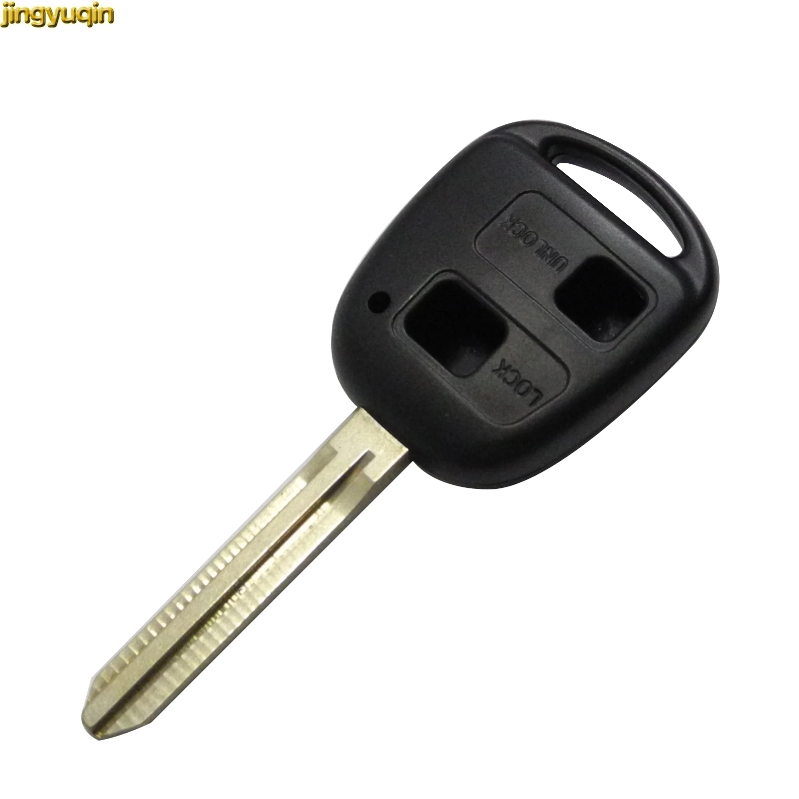 Jingyuqin 2/3B Remote Car Key Shell For Toyota Camry Rav4 Corolla Prado Yaris Tarago Land Cruiser Tacoma TOY41/43/47/48/HU133R